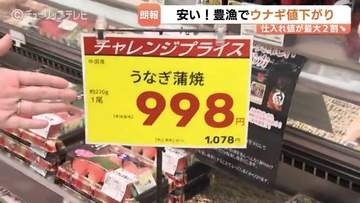 「ほぼほぼ底値」で中国産2割安も…“高嶺の花” うなぎの価格に異変？シラスウナギ豊漁！相次ぐ値上げのなか、家計に朗報　富山