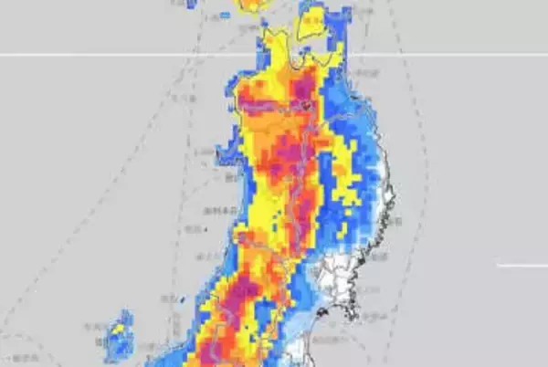 【大雪情報】東北日本海側で大雪見込み…24日未明から夜遅くにかけて　最大で70cm降雪か　25日にかけ積雪急増のおそれ【雪と雨のシミュレーション】