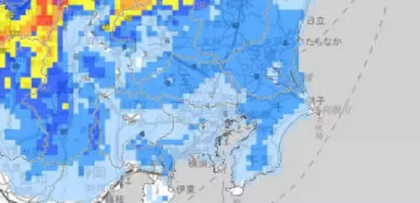 【大雪情報】関東甲信地方　広い範囲で雪が降り平地でも大雪に…9日昼前にかけて山沿いや山地を中心に、平地や伊豆諸島でも大雪となる所がある見込み【雪と雨のシミュレーション】