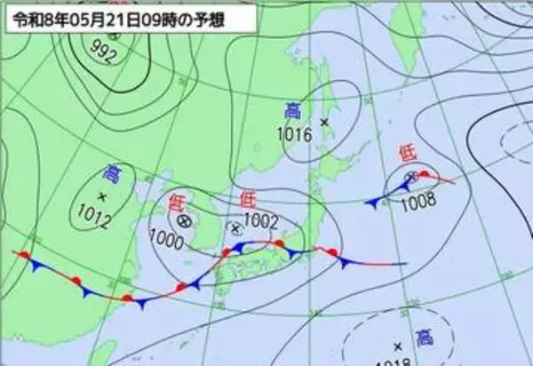 突然の竜巻・落雷に注意　西日本・東日本で21日は大気急変　前線が北上後に南下へ【雨と風のシミュレーション】