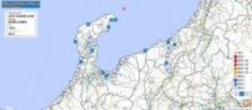 【地震速報】新潟県上中越沖でM4.4の地震　新潟・富山・石川で最大震度2　津波の心配なし