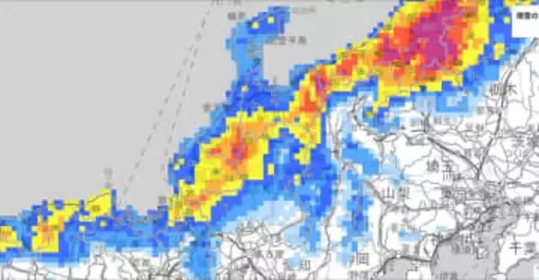 【大雪情報】東海地方　岐阜県では警報級の大雪に25日朝まで多い所で80センチの降雪予想　愛知県でも24日夜のはじめ頃から警報級の大雪となる可能性【雪と雨のシミュレーション】