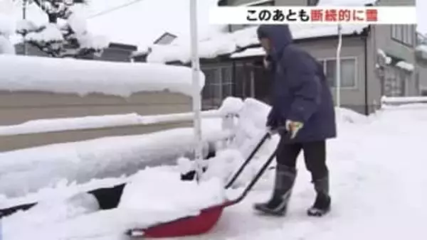 「しんどい、筋肉痛になりそう」大雪ピーク過ぎるも31日朝まで注意　富山で降雪予測…平野部30センチ 山間部40センチ【雪と雨のシミュレーション】
