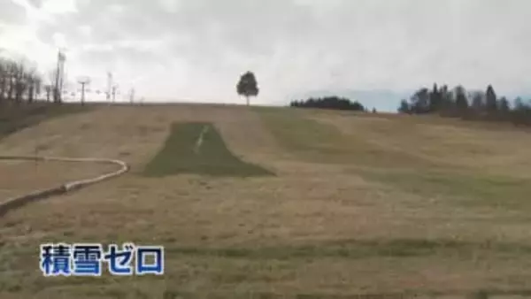 積雪ゼロの牛岳温泉スキー場　今週末のオープン延期　人口造雪機フル稼働も　「自然雪が降らない限りは…」　富山