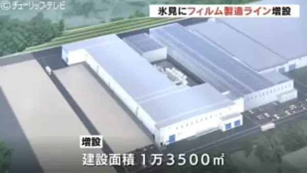 富山・氷見市に大型液晶テレビの画質を向上させるフィルム製造ライン増設