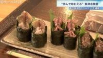「寿司ネタ見るなら、魚津水族館」“学んで味わえる”水族館　春の味覚・ホタルイカを観察し堪能！　富山