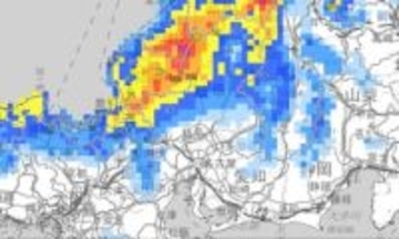 【大雪情報】東海地方　岐阜県山地を中心に降雪が強まり大雪に　25日にかけては愛知県や三重県でも大雪になる見込み【雪と雨のシミュレーション】