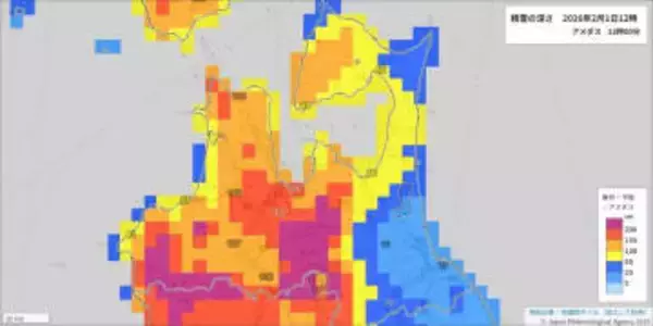【大雪情報】東北地方の上空約5000メートルに氷点下36度以下の寒気が2日にかけて流れ込む見込み　青森県津軽と三八上北は大雪となる所が…警報級の大雪となる可能性も【雪と雨のシミュレーション】