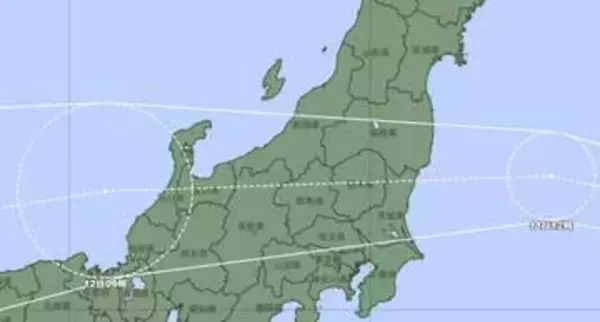 【台風15号】11日夜〜12日午前に富山県へ最接近へ 激しい雨や強い風に注意・警戒【風と雨のシミュレーション】