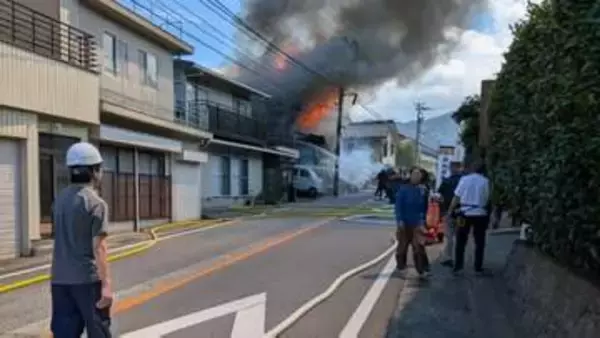 【火事続報】黒部市下立の建物火災、消し止められる　約3時間後の午後1時50分頃　富山