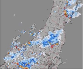 富山市山間部西に「記録的短時間大雨」　富山市八尾町で1時間に109mmの大雨　富山市平野部などにレベル4危険警報が発表中【雨と風のシミュレーション】