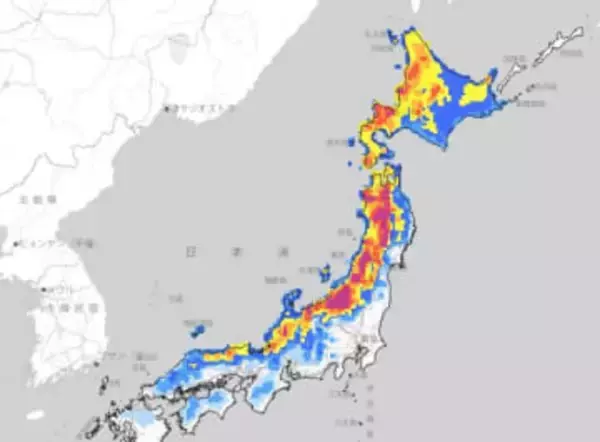 【気象情報】東北～西日本の日本海側中心 大雪のところも　最大で70cmの降雪予想　　25日にかけ強い冬型の気圧配置続く【雪と雨のシミュレーション】