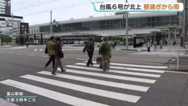 曇り空から雨へ 真夏日になったきのうより５℃ほど低くても富山市で最高気温は２５℃を超える予想