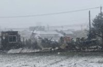 【早朝火事 続報】住宅全焼か…1人と連絡とれず　約1時間半後に消し止められる　富山・小矢部市