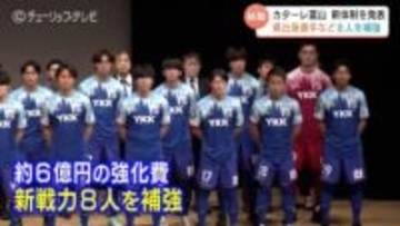 「とにかく練習とにかく成長」カターレ富山 韓国代表選手や地元出身選手など８人加入  新シーズンの体制発表