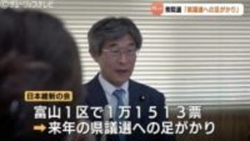 「県議選に向け足掛かりに」　富山維新の会・柴田代表が比例約3万7000票を評価　一方で「候補者を擁立できず残念」