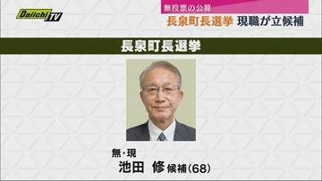 長泉町長選挙告示　現職１人が立候補　他に立候補の動きなく無投票の公算（静岡）