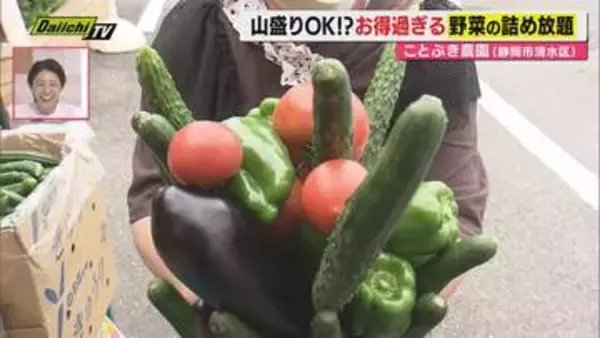 【お得に楽しく】物価高ストレス発散！並んでもやりたい“野菜の詰め放題”人気の秘密に迫る（静岡）