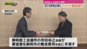 市役所清水庁舎の移転計画の中で　JR清水駅東口にバンケット施設整備を　商工会議所が静岡市長に要望