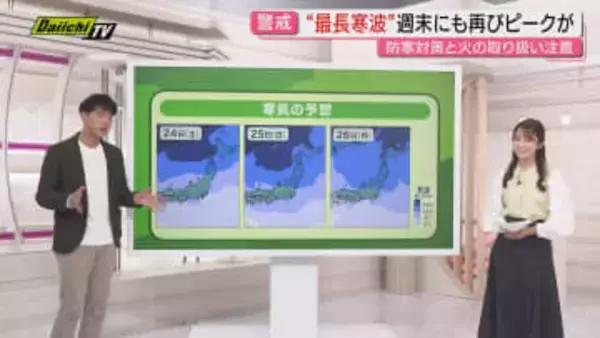 【解説】“今季最長寒波”連日厳しい冷え込みの県内…今後見通しは？松浦悠真･気象予報士が詳しくお伝え(静岡)