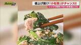 「【献立予報】旬＆お得な食材を簡単レシピとともに紹介するコーナー！夕飯献立の参考に…今回おすすめは｢小松菜｣(静岡)」の画像1