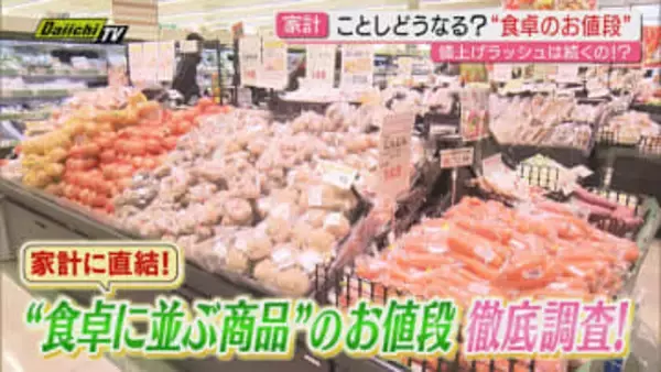物価高に明け暮れた前年…新年の“食卓”の展望は？市場･小売り関係者や消費者意識･専門家の見方は(静岡)