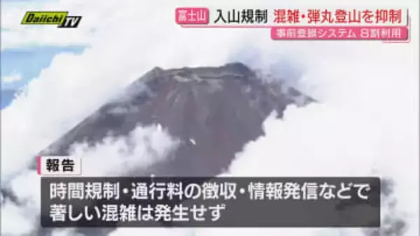 静岡・山梨による富士山の入山規制「著しい混雑なく、弾丸登山の抑制に目に見える効果」協議会が報告