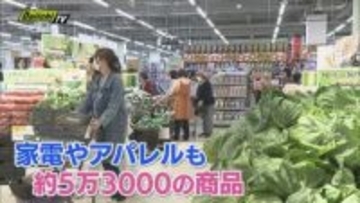 静岡県内初、メガセンタートライアル29日、浜松市にオープン 開店前から多くの人が詰めかける（静岡）