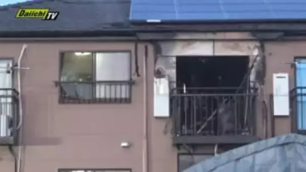 焼津市でアパートの一室焼く火事 アパートの住人全員逃げたためけが人なし（静岡）