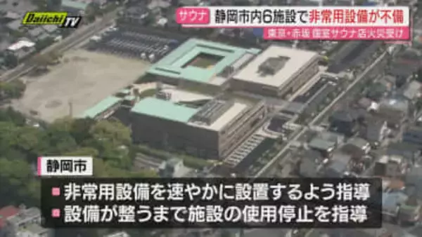 【実態】東京･赤坂サウナ火災受け静岡市実施の調査でサウナ設置54施設中6施設がブザーなど非常用設備不備と判明…指導