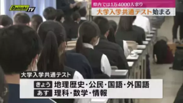県内も大学入学共通テストが始まる（静岡）