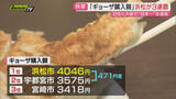「ギョーザ購入額　浜松市が2度目の3連覇達成　ハンバーグは浜松市3位　前年首位の静岡市は4位に転落」の画像1