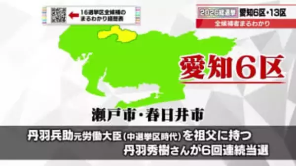 2月8日に投開票【衆議院議員選挙】愛知6区・13区の全候補者のプロフィールなどを紹介