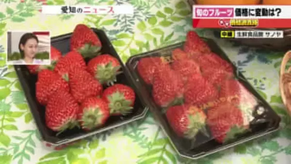 果物の価格　イチゴ・デコポンは価格安定へ　リンゴ・サンふじは貯蔵減少により高値傾向