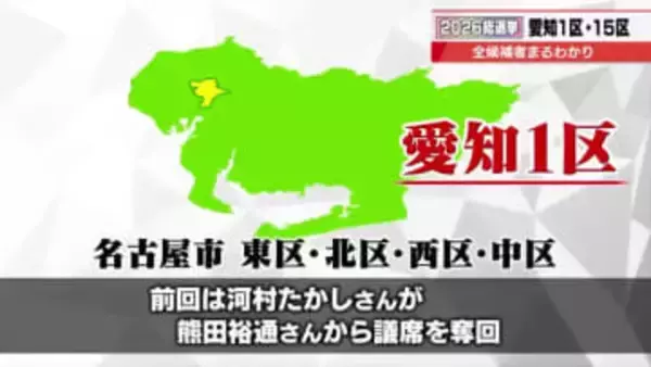 2月8日に投開票【衆議院議員選挙】愛知1区と15区の全候補者のプロフィールなどを紹介
