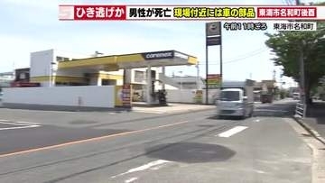 夜明け前の通報「路上に血まみれの男性」ひき逃げか搬送後死亡　逃げた車の行方を追う　愛知・東海市