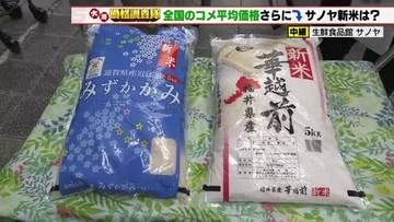 新米入荷でコメの価格が下落　全国のスーパーでのコメ平均販売価格　5キロ3003円に