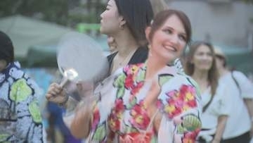20年ぶり盆踊り　4000人が来場　世代超えて盛り上がる　山口・岩国