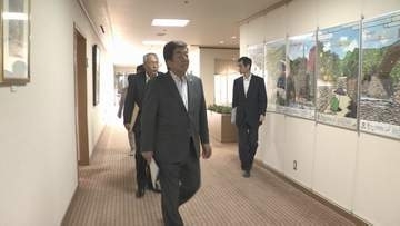中間貯蔵施設建設計画めぐり　周辺５市町議長が村岡知事と面会　山口・上関町