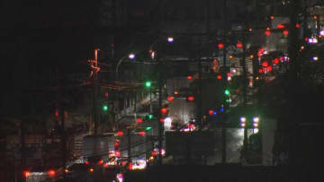 山口県岩国市の国道２号で渋滞…大雪による山陽道通行止めなどの影響　（3日午前5時半時点）