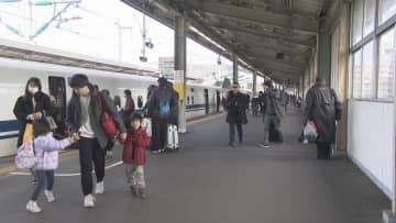 「お年玉1億円くらいもらいたい」正月休みをふるさとや行楽地で　帰省ラッシュがピーク　山口