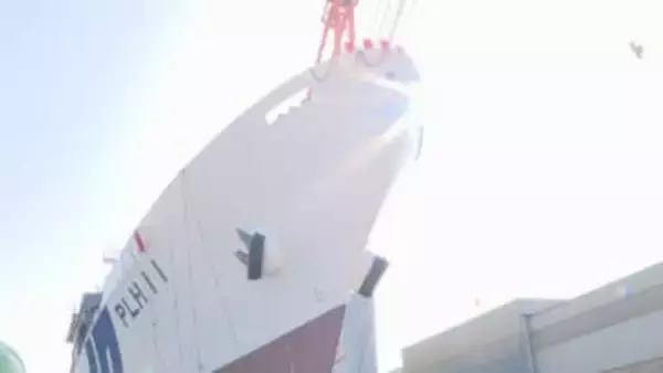 外国機関と連携・海上保安大学校などの実習でも使用「ふじ」進水の儀　海上保安能力の更なる強化へ