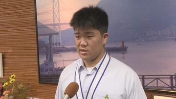 Ｕ１７アジアレスリング大会出場！亀永沙里人選手「将来はオリンピックで活躍したい」市長に活躍誓う