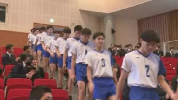 冬の全国大会に挑む！高川学園４つの部活動の壮行式　山口・防府