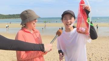 倍率18倍！海に解き放たれた車エビ1万3000匹を追う「えび狩り世界選手権」　山口