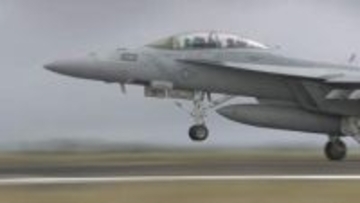 アメリカ軍岩国基地所属の空母艦載機も参加　硫黄島FCLP報道公開