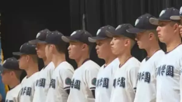 42年ぶりのセンバツ　「日本一にならないと恩返しにならない」　高川学園野球部壮行式　山口・防府