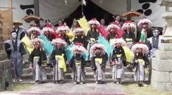 熊毛神社「諫鼓踊」　春は１０年に一度の奉納　豊臣秀吉の朝鮮出兵戦勝の礼が起源とされる　山口・周南