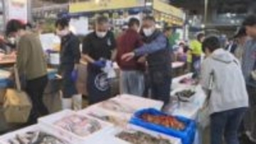 「市民の台所」としてのにぎわい取り戻す　唐戸市場で“新鮮活魚　唐戸朝市”定期開催　山口・下関