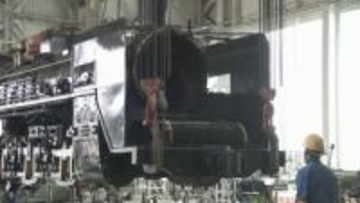 6年ぶり「貴婦人」復活へ　秋にＳＬやまぐち号をけん引　京都の整備工場で作業中のC57公開